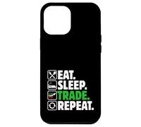 Eat Sleep Trade Repeat - Stock Trading Crypto Money Investisseur Coque pour iPhone 12 Pro Max