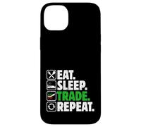 Eat Sleep Trade Repeat - Stock Trading Crypto Money Investisseur Coque pour iPhone 14 Plus