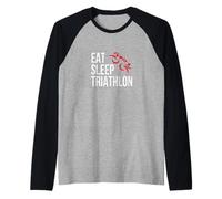 Eat Sleep Tri Swim Bike Run - Inspiré du Triathlon Manche Raglan