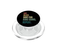 Eat Sleep. Trier pour pièces rares répéter. drôle de Collection de pièces PopSockets PopGrip pour MagSafe