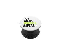 Eat Sleep Wrestle Repeat Funny Wrestler PopSockets PopGrip Adhésif