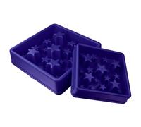 EAT SLOW LIVE LONGER Ecuelle anti-glissement pour chiens Star Bleu L