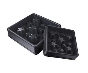 Eat Slow Live Longer Fournitures pour L'alimentation Manger Lent Vive Plus Longue Étoile Gris L