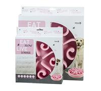 Eat Slow Live Longer Gamelle pour Chien S/M - Ø20,5 cm - Gamelle Anti glouton Chien - Slowfeeder Dog - Antidérapant - Convient aux Chiens de Petite et Moyenne Taille - Rose