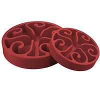 Eat Slow Live Longer Original Feeder Gamelle Anti-Mastication - Mangeoire Lente pour Chien - Antidérapante - Rouge, S