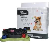 Eat Slow Live Longer Puzzle Roundabout - Puzzle pour chien - 27,4 x 8,7 x 31,2 cm - Jouet intelligent pour chien - Gamelle pour chien - Gamelle pour chien - Gamelle pour chien - Gamelle