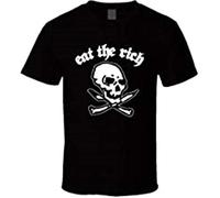 Eat The Rich Cool Dee Dee Pirate Rock N Roll T Shirt(Large)