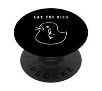 Eat The Rich - Funny Duckling Féminisme, autonomisation des Femmes PopSockets PopGrip Adhésif