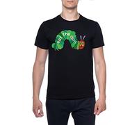 Eat The Rich Hungry Caterpillar Hommes T-Shirt Noir Col Rond Men Black Round Neck