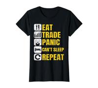 Eat Trade Panic ne Peut Pas Dormir Répéter Le Trading du Forex Day Trader T-Shirt Graphique avec Valeur