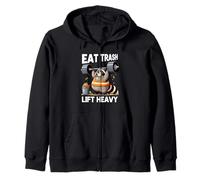 Eat Trash Panda Lift Heavy Fat Raton Laveur Haltérophilie Gym Sweat à Capuche