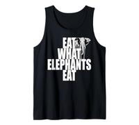 Eat What Elephants Eat Végétarien Végétalien Vegan éléphants Débardeur