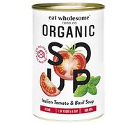 Eat Wholesome soupe de tomates au basilic biologiques 400 g (Lot de 12)