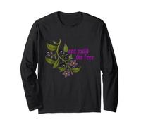 Eat Wild Die Free Deadly Nightshade Poison Plant Dark Humour Manche Longue