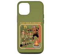 Eat Your Greens Bigfoot Sasquatch Retro Funny Adult Humor Coque pour iPhone 12/12 Pro