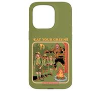 Eat Your Greens Bigfoot Sasquatch Retro Funny Adult Humor Coque pour iPhone 15 Pro