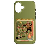 Eat Your Greens Bigfoot Sasquatch Retro Funny Adult Humor Coque pour iPhone 16