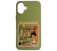 Eat Your Greens Bigfoot Sasquatch Retro Funny Adult Humor Coque pour iPhone 16 Plus