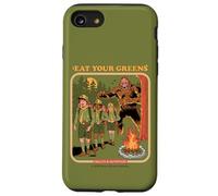 Eat Your Greens Bigfoot Sasquatch Retro Funny Adult Humor Coque pour iPhone SE (2020) / 7/8
