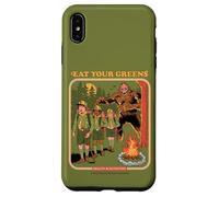 Eat Your Greens Bigfoot Sasquatch Retro Funny Adult Humor Coque pour iPhone XS Max