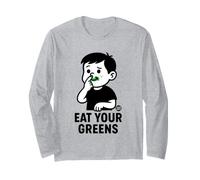 Eat Your Greens Funny Vegetable Manche Longue