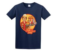 Eat Your Worries Away Mens Short Sleeve Navy XXL