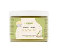 EATALIAN by AMZ BETTER Crème de pistache avec kataifi, délicieuse crème à tartiner au goût unique, idéale sur du pain, avec de la glace, du chocolat et du chocolat de Dubaï, 500 g, Made in Italy