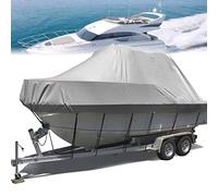 EATAN Housse de Bateau Multi-Taille en Tissu Oxford 600D Durable Etanche Taud de Bateaux Portable Imperméable Robuste,Anti-déchirure,Anti-UV,Anti-Neige,pour La Protection du Bateau,14-16FT