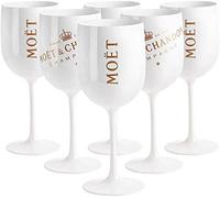 EATAN Moët & Chandon Ice Imperial Party Moet Rose Piccolo Lot de 8 coupes de champagne, blanches, 0,48 l