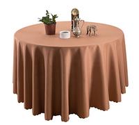 EATAN Nappe de Table Nappe Ronde pour Maison Restaurant Mariage Cérémonie Café Clair 240cm