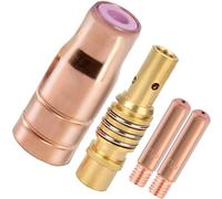 EATBALE 15AK Kit d'accessoires pour pistolet de soudage MIG MAG pour PARKSIDE PIFDS 120 A1 pour WELDINGER ME 200 eco 0.9mm/0.035" M6 Porte-pointes de contact Diffuseur de gaz Buse de rechange