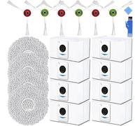 EATBALE Accessoires de Remplacement pour ECOVACS Deebot T20 Max/T20e Omni/X1 Omni/X1e Omni/T20 Pro Plus Robot Aspirateur, 6 x brosses latérales, 4 x Tapis de Nettoyage, 8 x Sacs à poussière jetables