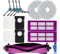 EATBALE Accessoires pour Eureka J15 Pro Ultra Robot Aspirateur 1 x Brosse Principale, 4 x Brosses latérales, 2 x Filtres à poussière, 2 x Balais à Franges, 2 x Sacs à poussière Pièces de Rechange