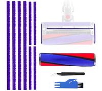 EATBALE Brosse de Remplacement pour Dyson V6 V7 V8 V10 V11 Aspirateur à Main sans Fil 1 Rouleau de Brosse 4 Bandes de Peluches Longues (23cm), 4 Bandes de Peluches Courtes (11.5cm) Kit d'accessoires