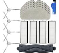 EATBALE D10s Pièces de rechange Accessoires pour Dreame D10s /D10s Pro Robot Aspirateur Set, 1 x Brosse principale en caoutchouc, 4 x brosses latérales, 4 x lingettes pour vadrouille, 4 x filtres HEPA