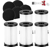 EATBALE Filtres HEPA de Remplacement pour MOOSOO D600 D601 Iwoly V600 aspirateur Filaire, 5 filtres HEPA + 5 filtres éponge + Brosse de Nettoyage, lavables, réutilisables