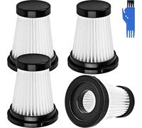 EATBALE Filtres HEPA K12 Accessoires remplacement pour Moosoo K12 K13 K12 Pro, pour Genius Invictus One 1.0 X7 / 2.0 Aspirateur à main sans fil Pièces détachées, 4 x Filtres HEPA (4 pièces)