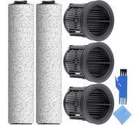 EATBALE H14 Dual Wet and Dry Pièces de Rechange pour Dreame H14 / H14 Pro / H14 Dual Wet and Dry Robot Aspirateur 2 Rouleau Brosse 2 Filtre Hepa Kit Accessoires Rouleau Brosse Filtre (5 pièces)
