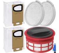 EATBALE Jeu de filtres pour sacs à poussière Pièces de rechange pour Roborock H7, aspirateur balai sans fil, avec 2 pré-filtres, 1 filtre, 2 sacs à poussière Jeu de filtres pour aspirateur Hepa