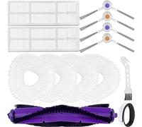 EATBALE Kit d'accessoires de Rechange pour Narwal Freo aspirateur Robot, 1 Brosse Principale, 2 filtres, 4 brosses latérales, 4 Chiffons de vadrouille, 1 Brosse de Nettoyage, 1 Pare-Chocs (11pièces)