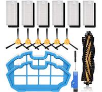 EATBALE Kit d'accessoires pour EcoVacs DEEBOT N79 N79S DN622 500 N79w N79se N79T aspirateur robotique, pièces de Rechange avec 6 brosses latérales 6 filtres 1 Brosse Principale 2 Filtre Primaire
