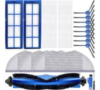 EATBALE Kit d'accessoires pour Eufy RoboVac L70 Hybrid Robot aspirateur 1 Brosse Principale 8 brosses latérales 4 filtres Hepa 3 lingettes de Nettoyage Lingette Microfibre Pièces de Rechange