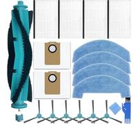 EATBALE Kit d'accessoires pour Ultenic D10 / T10 Lite et pour Proscenic Q8 / Q8 Max Aspirateurs Robots 1 Brosse Principale 6 brosses latérales 2 Sacs à poussière 4 filtres 4 lingettes de Nettoyage