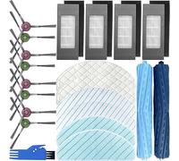 EATBALE Kit de pièces de Rechange pour Ecovacs Deebot Ozmo T9 AIVI+ / T9 AIVI aspirateur Robot, kit d'accessoires 2 brosses principales, 8 brosses latérales, 4 filtres HEPA, 6 tampons en Tissu