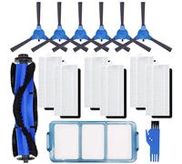 EATBALE Kit de pièces de rechange pour Eufy RoboVac 11S 12 15C 15T 25C 30 30C 35C Robot Aspirateur Pièces Détachées, Accessoires 1 Brosse Roulante, 6 Brosse Latérale, 6 Filtre HEPA, 1 Filtre Primaire
