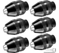 EATBALE Mandrin de perceuse sans clé 1/32" à 1/8" Pièces de rechange pour Dremel 4486 Changement rapide Mandrin multi-usages Adaptateur 4000 400 3000 398 395 300 200 285 8200 7300 Kit d'accessoires