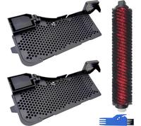 EATBALE Pièces de Rechange pour Filtre Eau pour Station de Base et Brosse autonettoyante pour Roborock S7 Max Ultra aspirateur Robot 1 Brosse d'entretien 2 filtres pour Station de Lavage Automatique