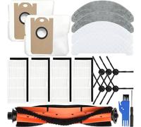 EATBALE Pièces de rechange pour Imou L11-A L11 aspirateur robot, 1 brosse principale, 6 brosses latérales, 4 filtres Hepa, 2 sacs à poussière, 2 serpillières, 2 lingettes jetables Kit d'accessoires