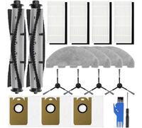 EATBALE Pièces de rechange pour Imou L11Pro / L11Pro Max pour Laresar L6 Pro pour Honiture Q6 Pro pour AIRROBO T10+ Robot Aspirateur Principal Brosse Latérale Filtre Sac à Poussière Accessoires