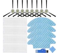 EATBALE Pièces de Rechange pour Lefant M210B M213S M210S M210 M213, pour OKP Life K2 K3 K3A K4 K5 Robot Aspirateur 8 Brosses latérales 4 Balais à Franges 4 Filtres Hepa Kit d'accessoires